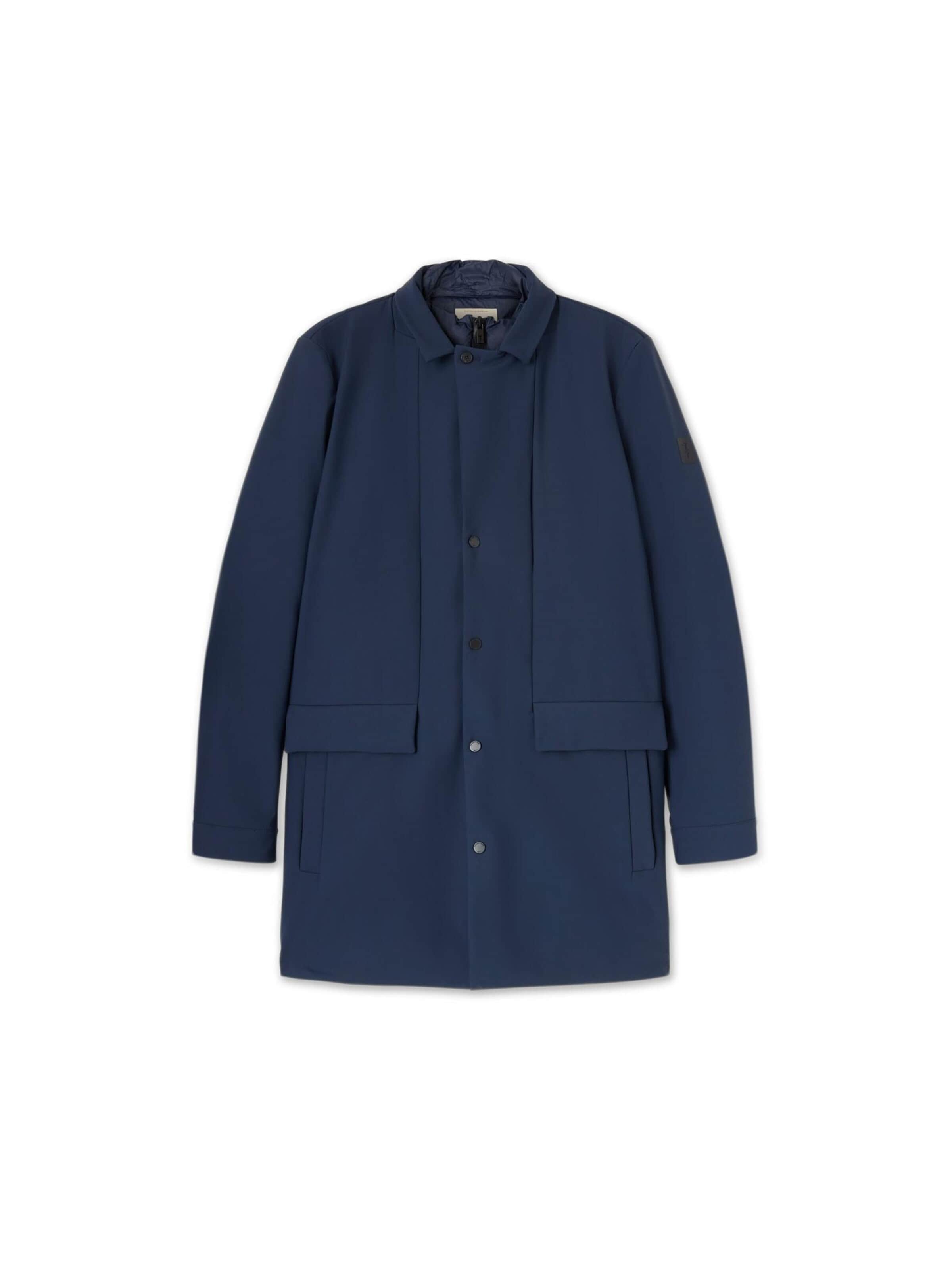 Trussardi Winter Coat in Blue: front