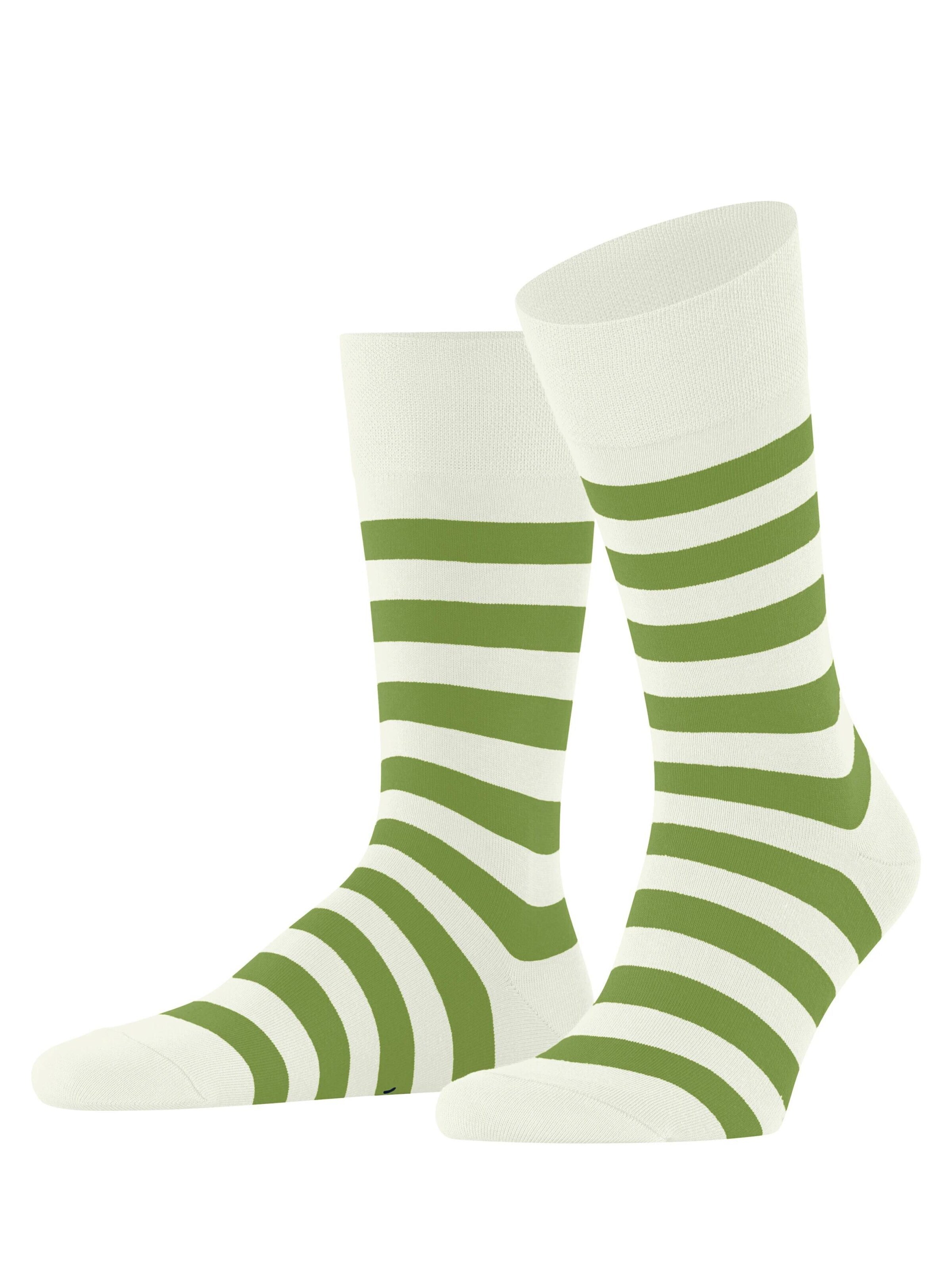 FALKE Socken 'Sensitive Mappd Line'‌‌‌‌‌‌‌‌ in Weiß: Vorderseite