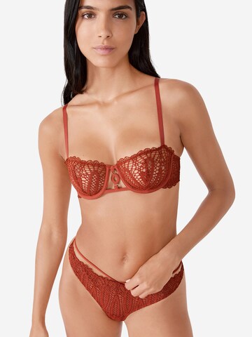 Balconcino Reggiseno 'Virtuose' di ETAM in marrone