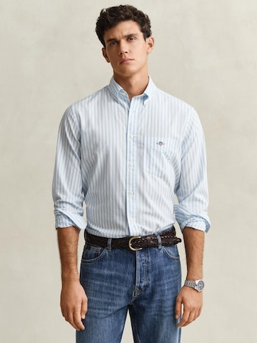GANT Regular fit Overhemd in Blauw: voorkant
