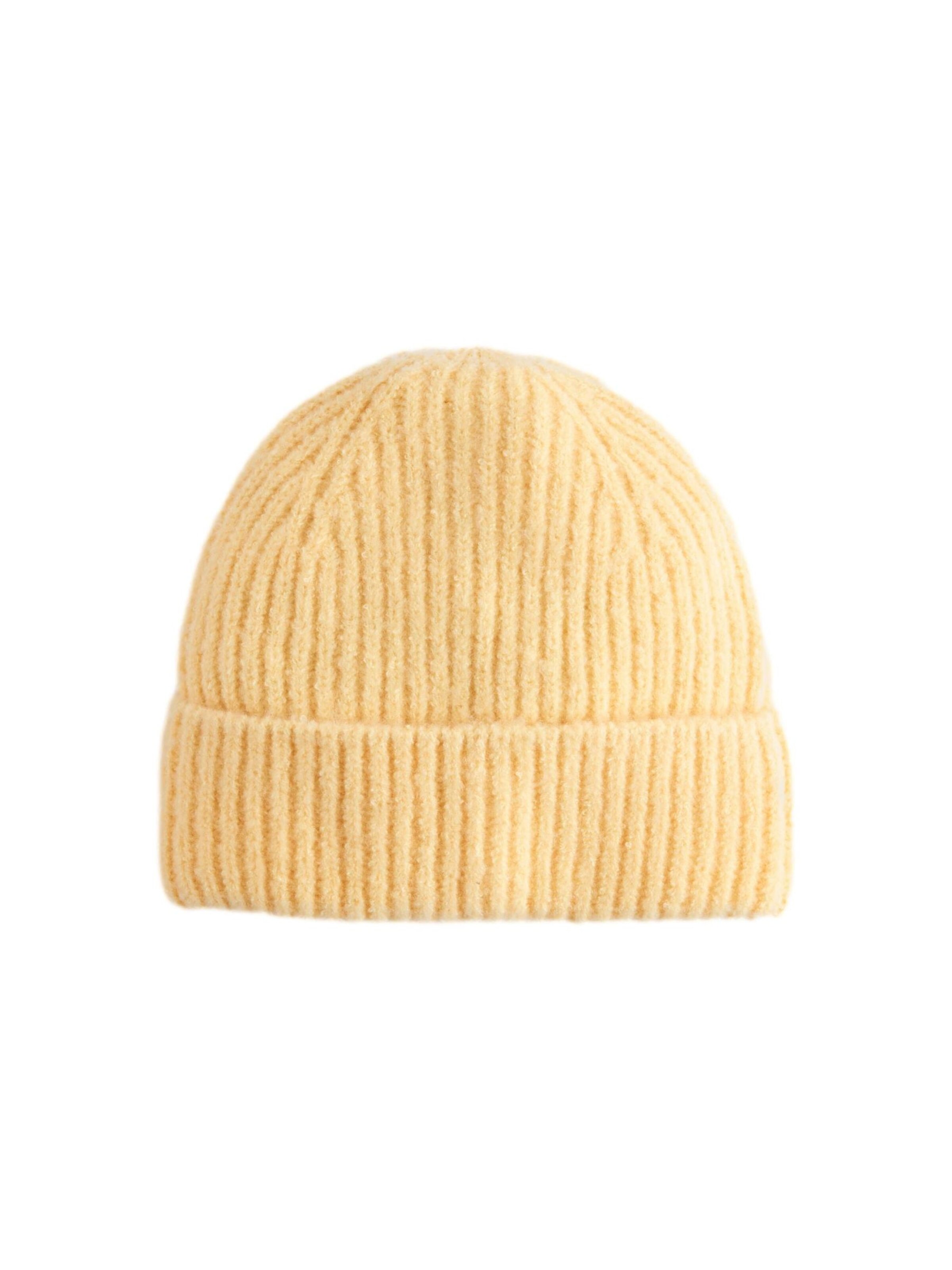 Next Beanie in Yellow: front