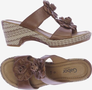 GABOR Sandals & High-Heeled Sandals in 39,5 in Brown: front