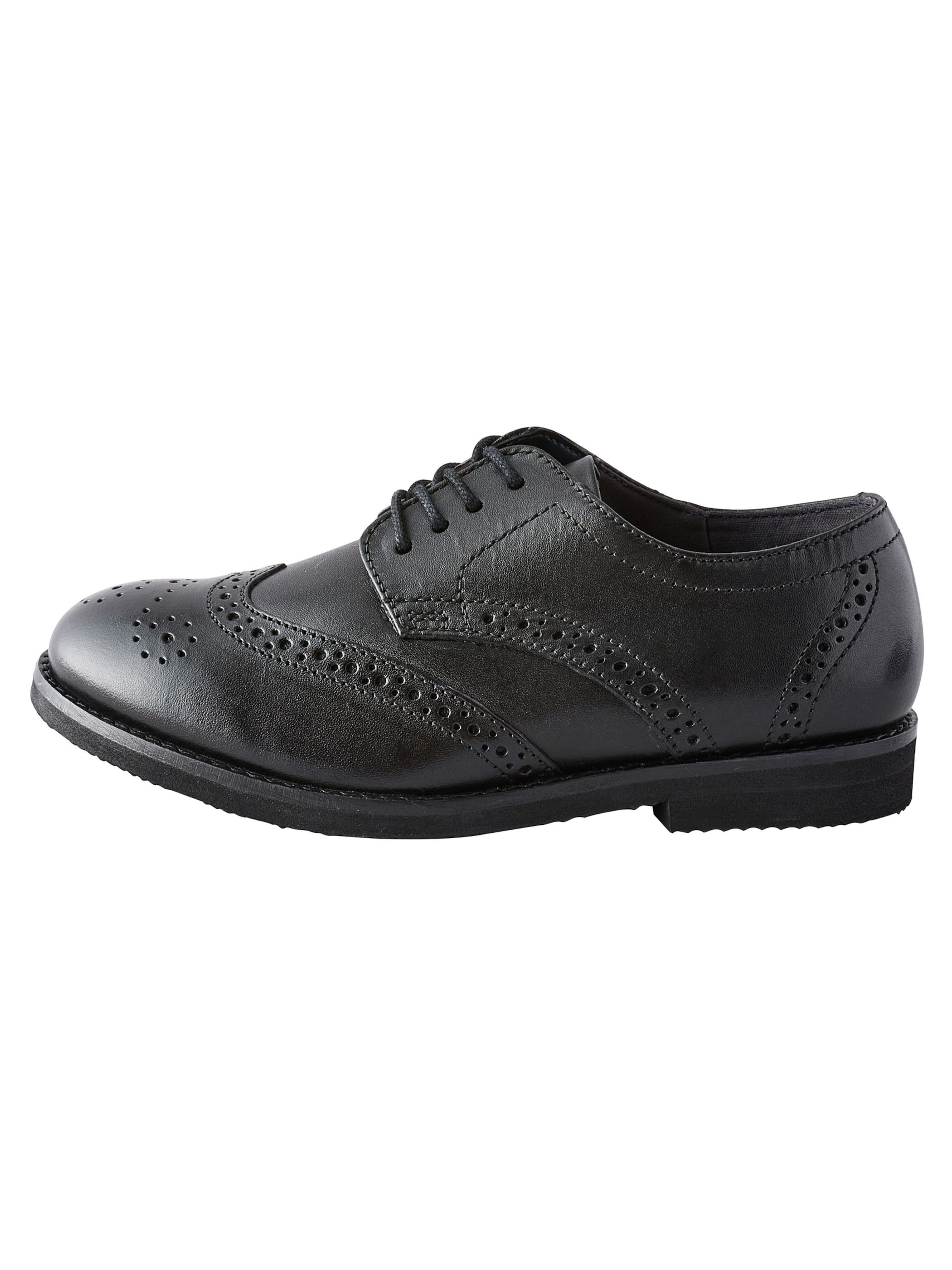 Scarpa bassa 'Brogue' di Next in nero: frontale