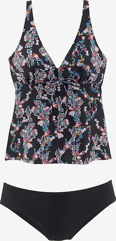 Triangle Tankini PETITE FLEUR by LASCANA en noir : devant