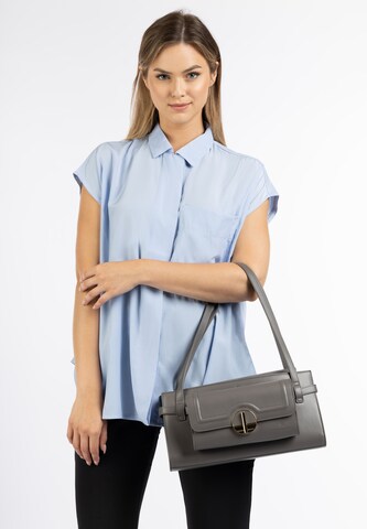 DreiMaster Klassik Shoulder bag in Grey: front