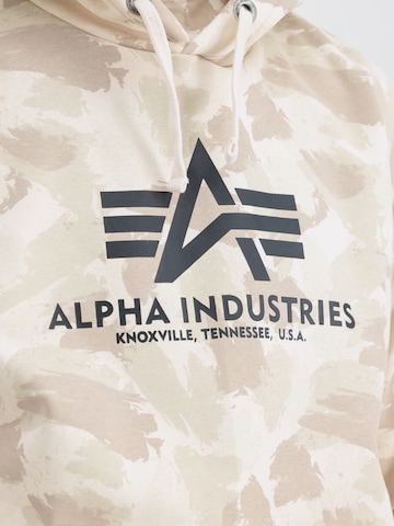 ALPHA INDUSTRIES Sweatshirt in Beige