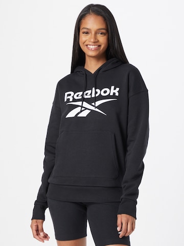 Sweat-shirt Reebok en noir : devant