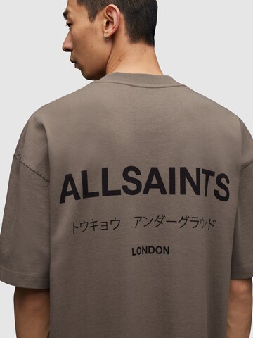 AllSaints T-shirt 'Underground' i grå