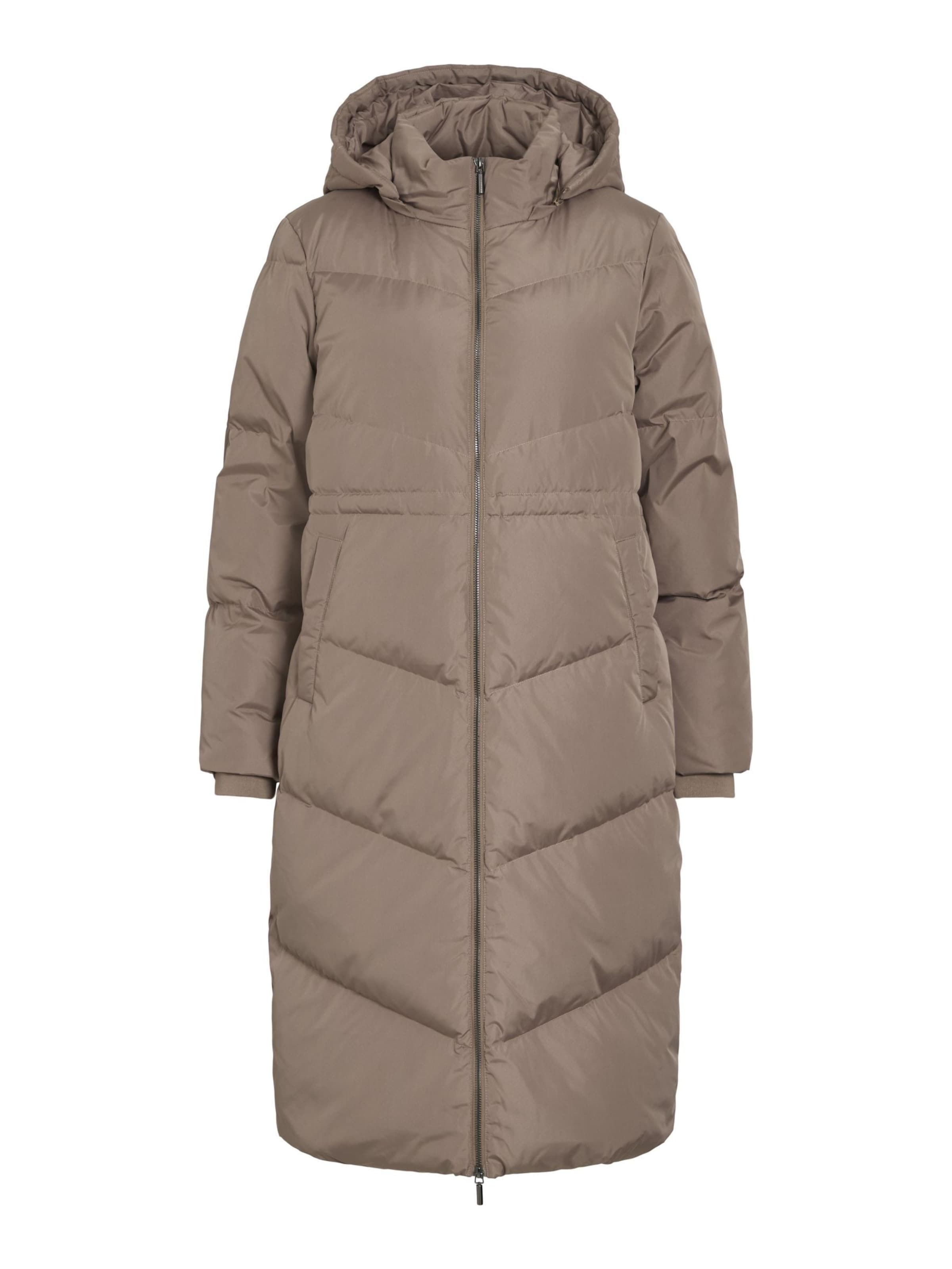 VILA Wintermantel in Bruin: voorkant