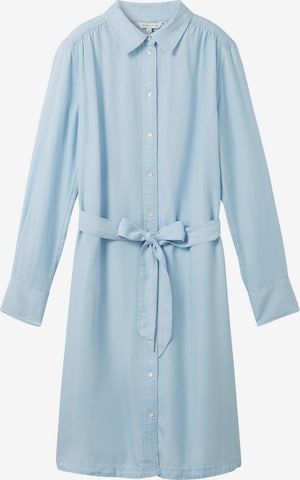 Robe-chemise TOM TAILOR en bleu : devant