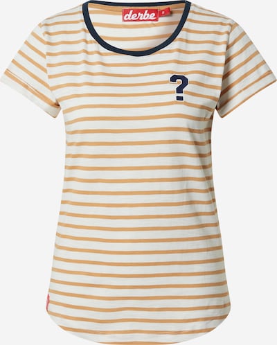 Derbe T-shirt 'Question Mark' i marinblå / karamell / vit, Produktvy