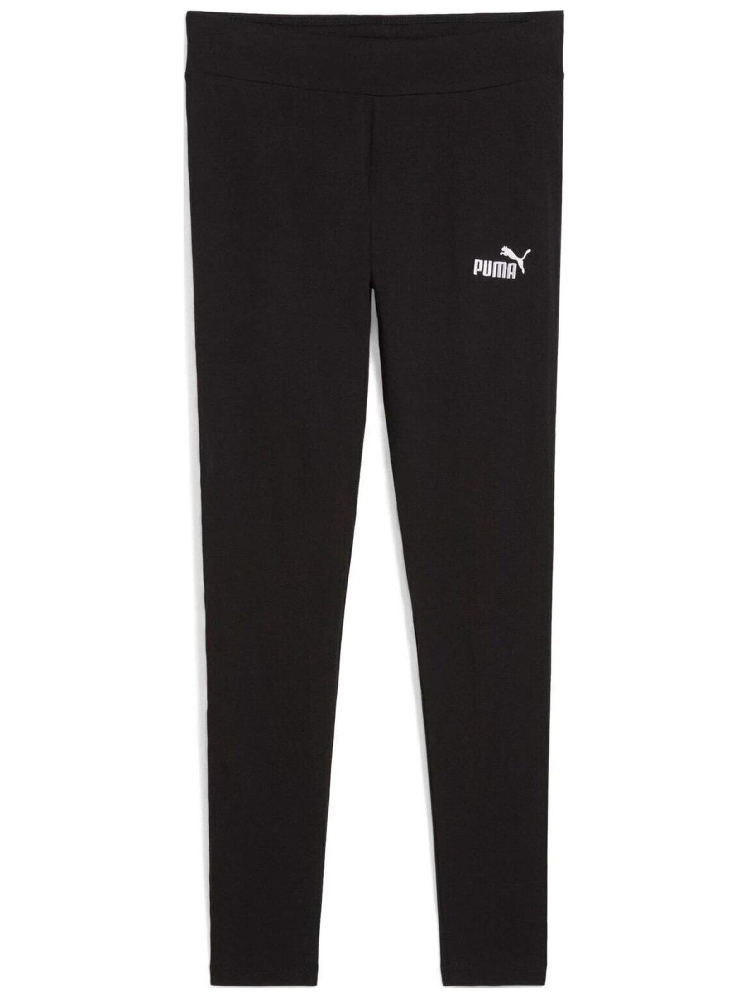 regular Pantaloni sportivi 'Puma Ess Tape Leggings' di PUMA in nero: frontale