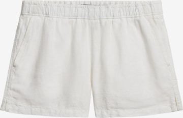 Regular Pantalon Superdry en blanc : devant