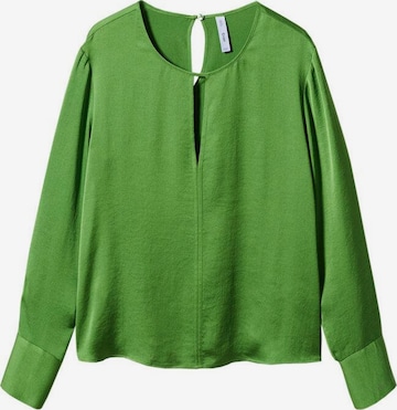 MANGO Blouse 'Camile' in Green: front