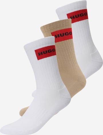 Chaussettes HUGO en beige : devant