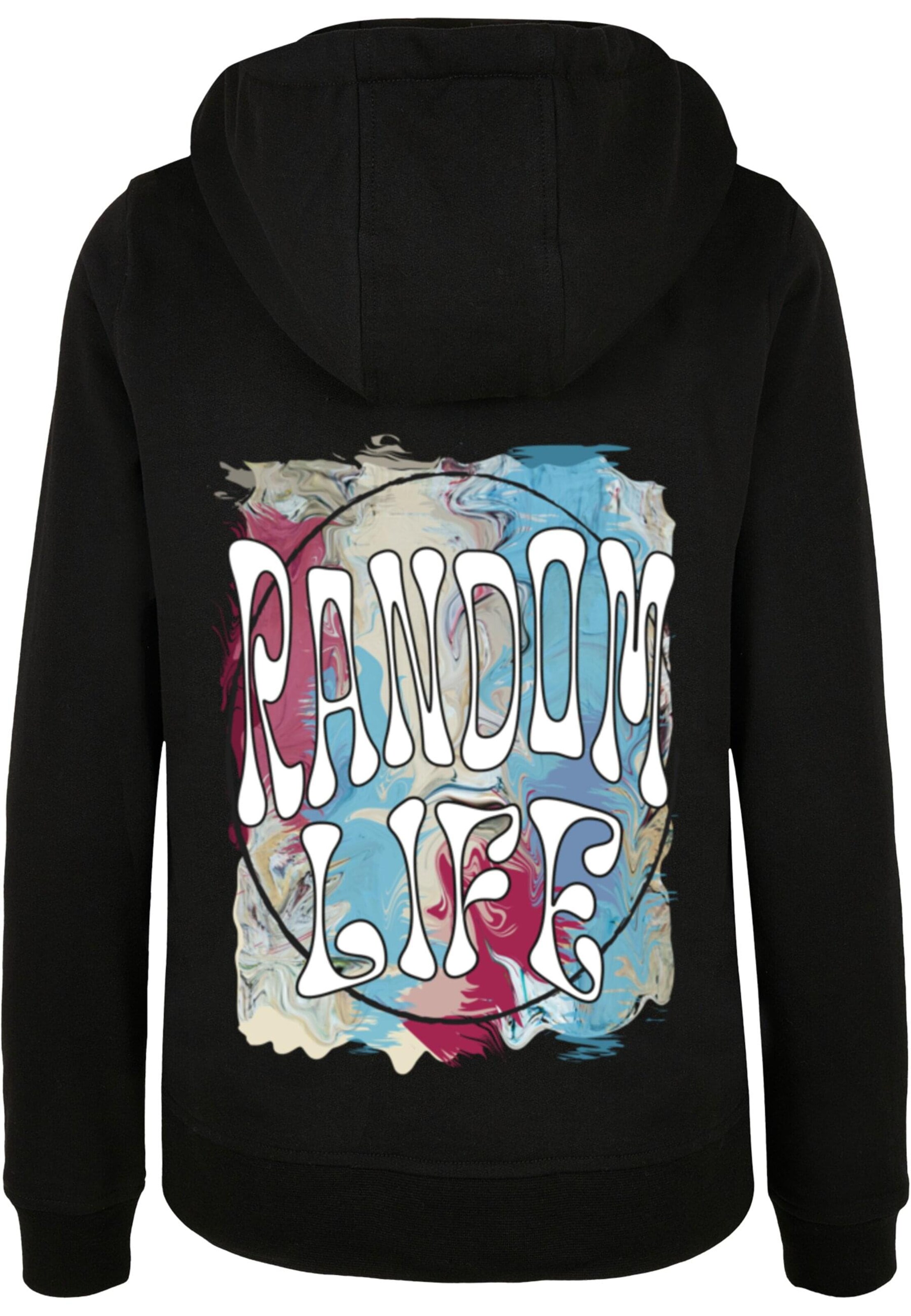 Merchcode Sweatshirt 'Random Life' in Black