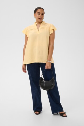 KAFFE CURVE Bluse 'KCronja' i gul