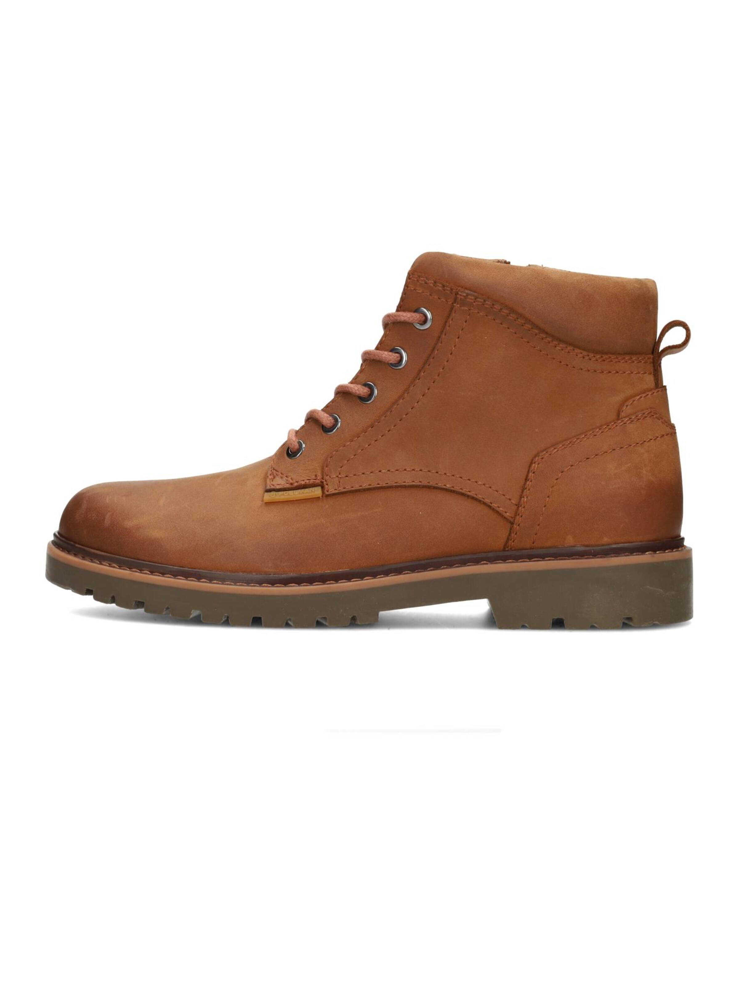 Bottines à lacets 'Toni' Poelman en marron : devant