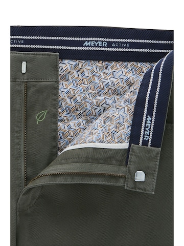 Regular Pantalon chino 'Dublin 9-3009' MEYER en vert