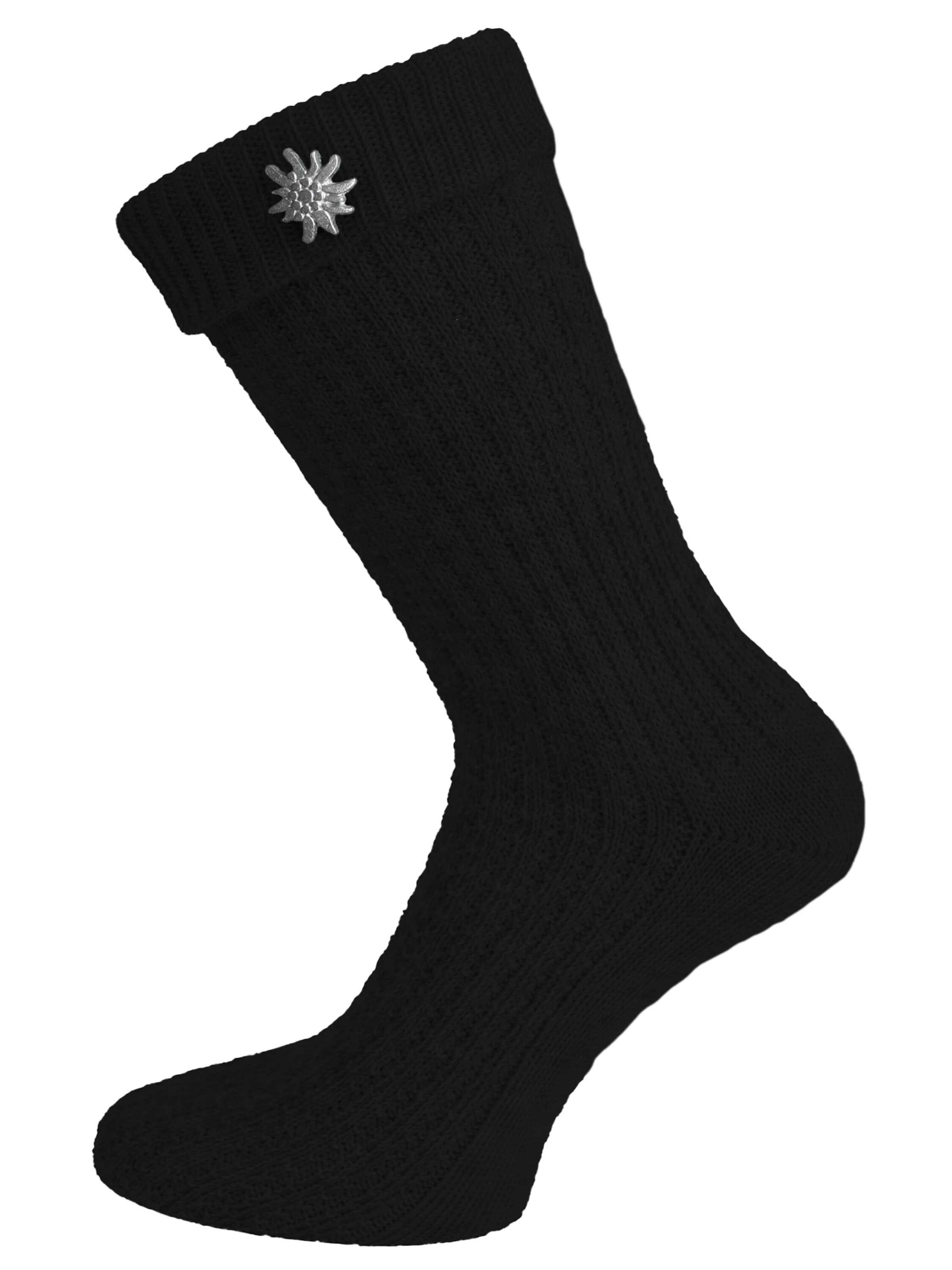 normani - Calcetines tradicionales en negro: frente