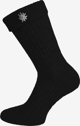 normani - Calcetines tradicionales en negro: frente