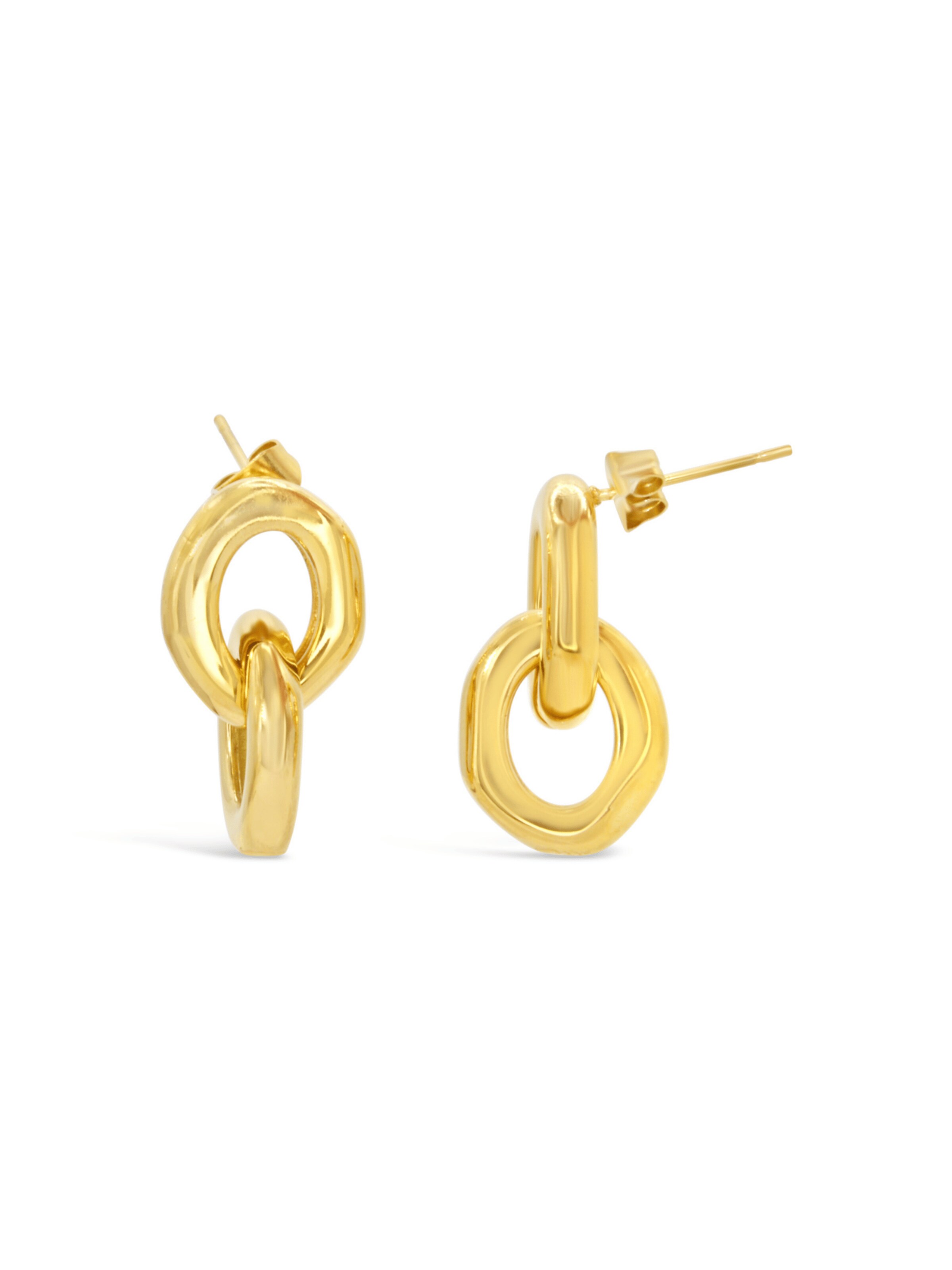 ARS-ARGENTI Ohrringe 'BROOKLYN BEATS'‌ in Gold: Vorderseite