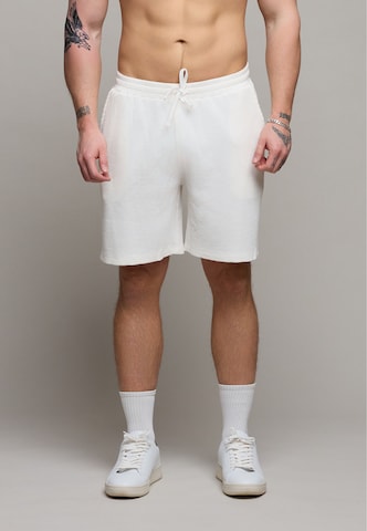 Distorted People - regular Pantalón en blanco: frente