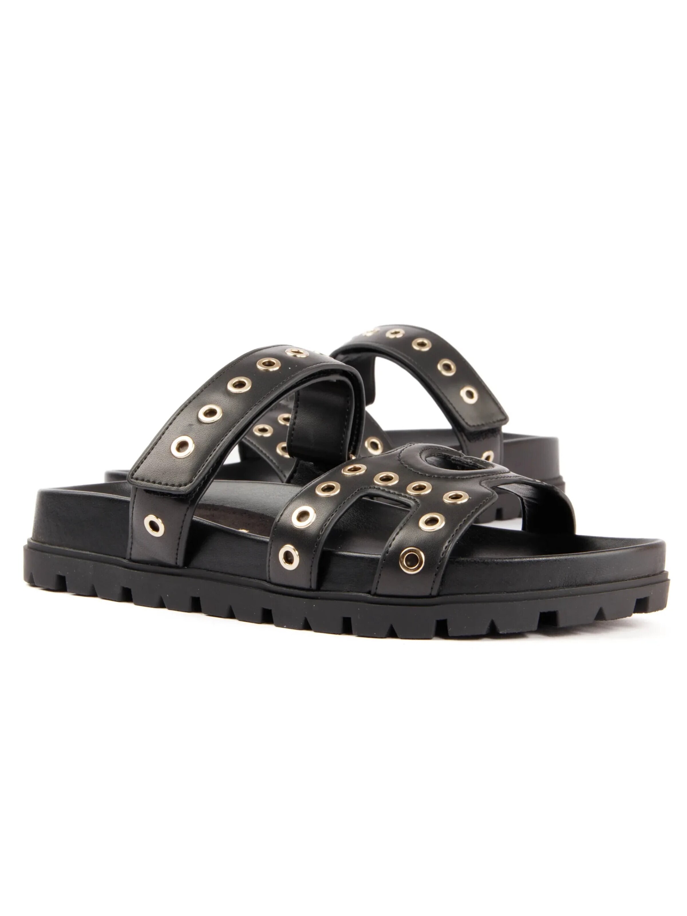 GUESS Strand-/badschoen 'Signature' in Zwart