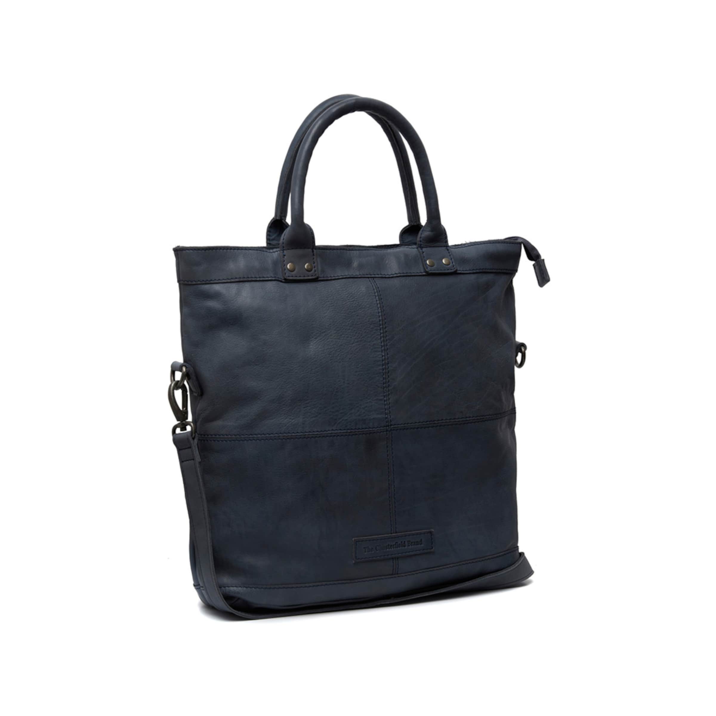 The Chesterfield Brand Schoudertas in Blauw: voorkant