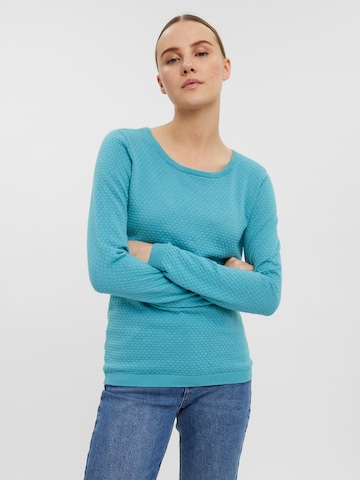 VERO MODA Trui 'Care' in Blauw: voorkant