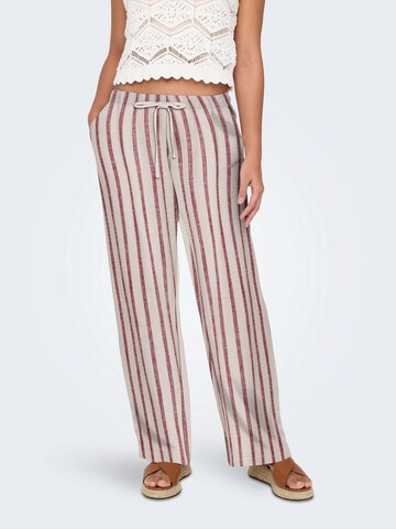 ONLY Lużny krój Spodnie 'ONLSIESTA' w kolorze szary: przód