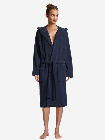 SEIDENSTICKER Long Bathrobe 'Basic' in Blue