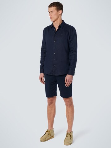 No Excess Regular fit Overhemd in Blauw
