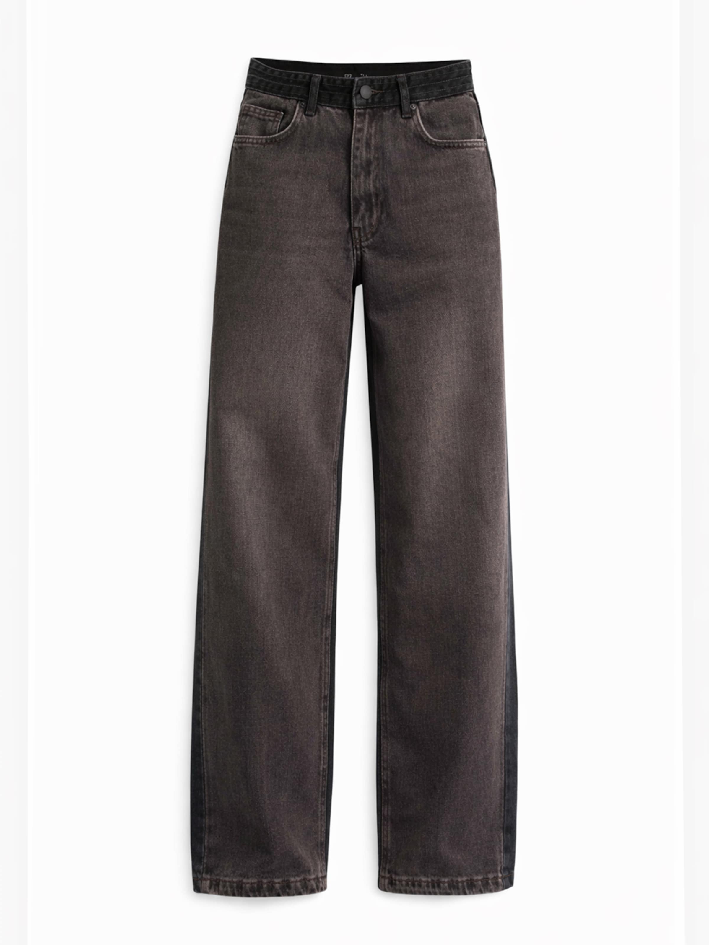 IT'S BASIC Wide leg Jeans 'Wide Low Rise Jeans' in Bruin: voorkant