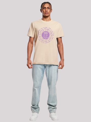 T-Shirt 'Fido Dido' F4NT4STIC en beige