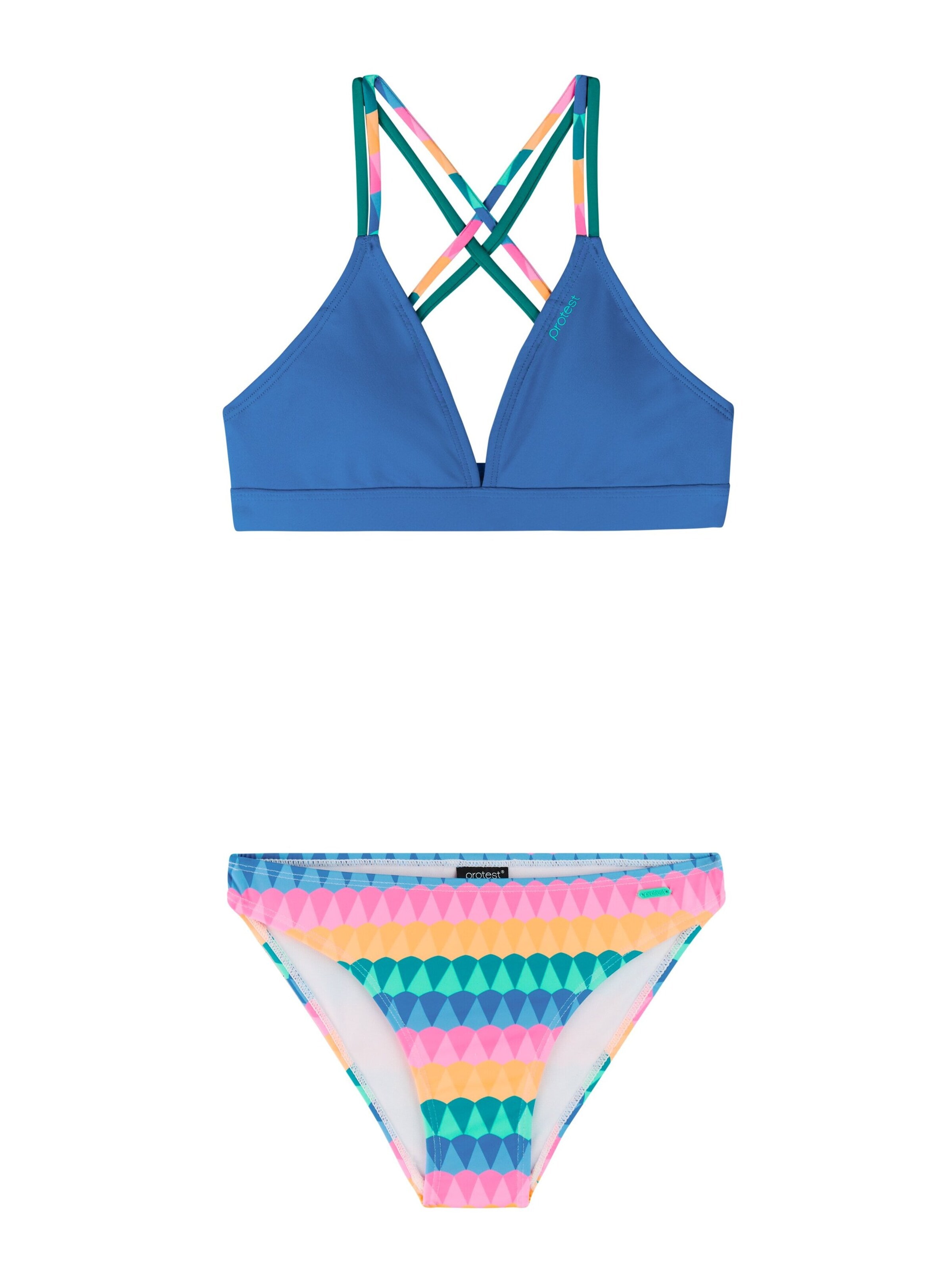 PROTEST Triangel Bikini 'PRTAmia JR' in Blauw: voorkant