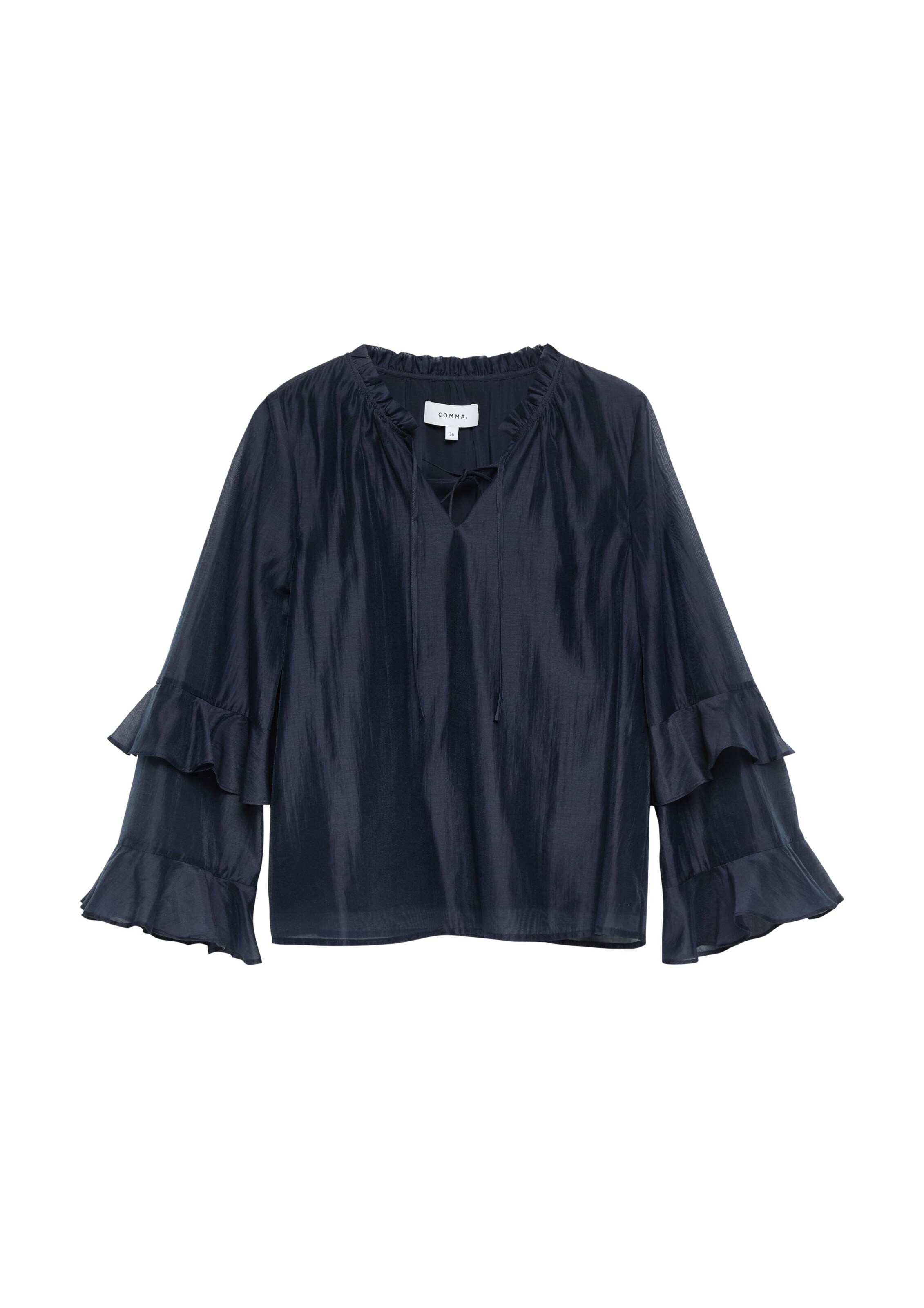 COMMA Blouse in Blauw: voorkant
