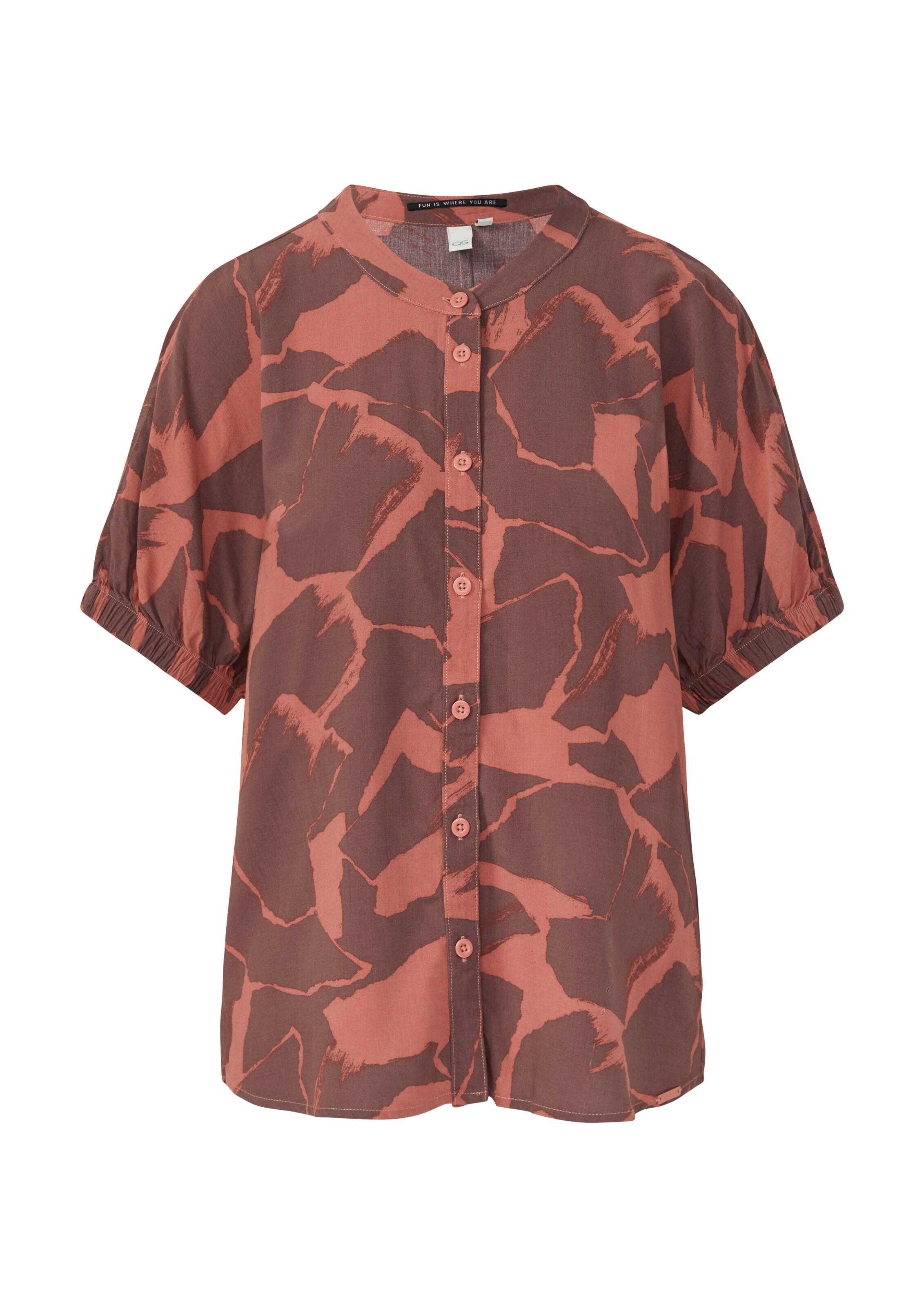 QS Bluse in Orange: Vorderseite