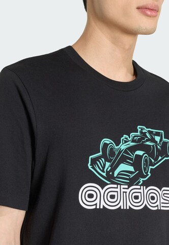 ADIDAS SPORTSWEAR - Camisa funcionais 'MOTORSPORT GRAPHIC' em preto