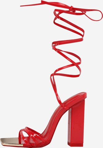 Public Desire Strap Sandals 'AMIRA' in Red