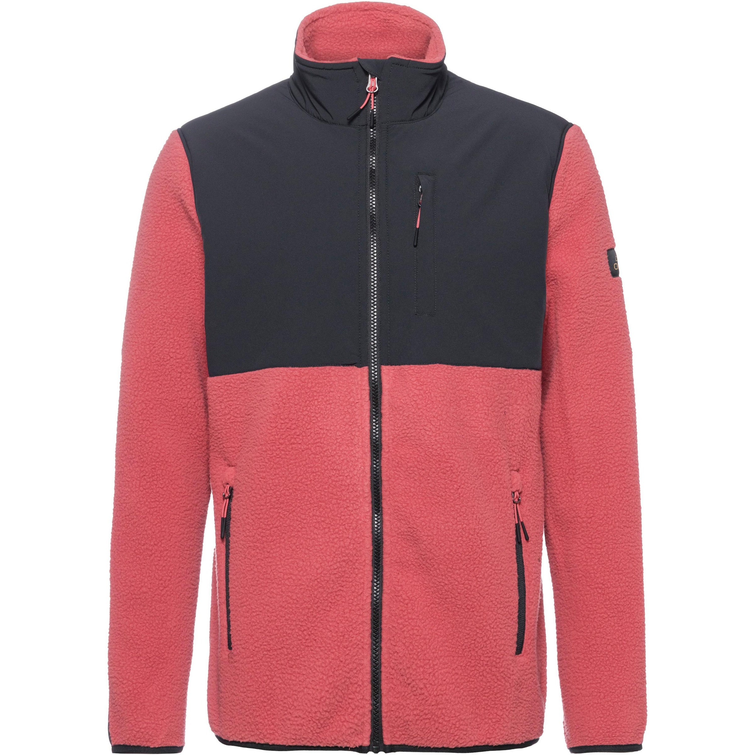 OCK Athletic Fleece Jacket in Red: front