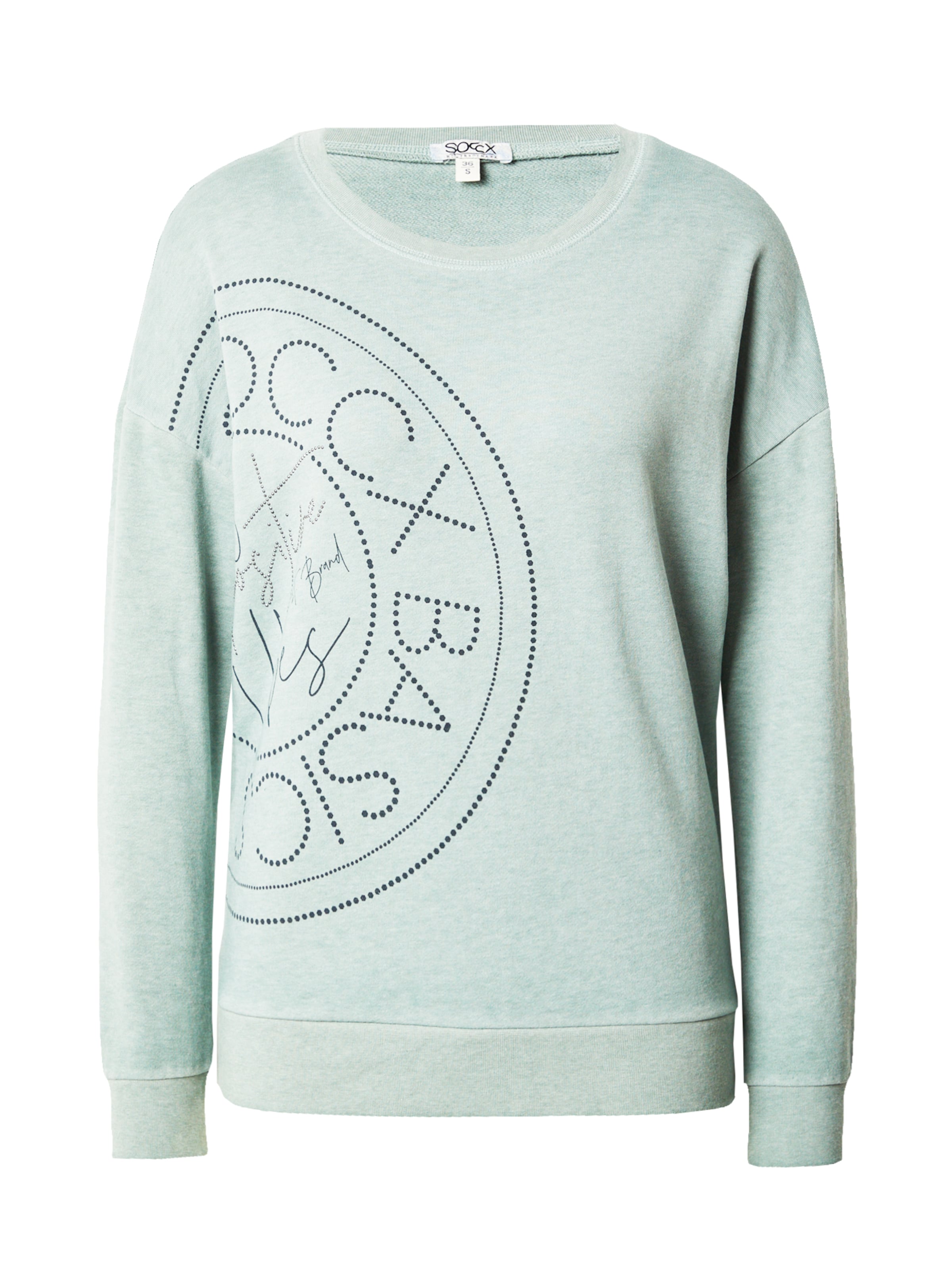 Soccx Sweatshirt in Blauw: voorkant