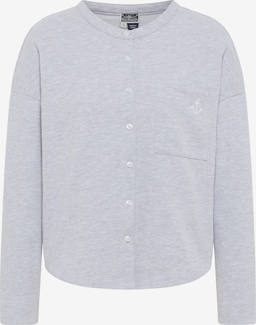 DreiMaster Maritim - Sudadera con cremallera en gris: frente