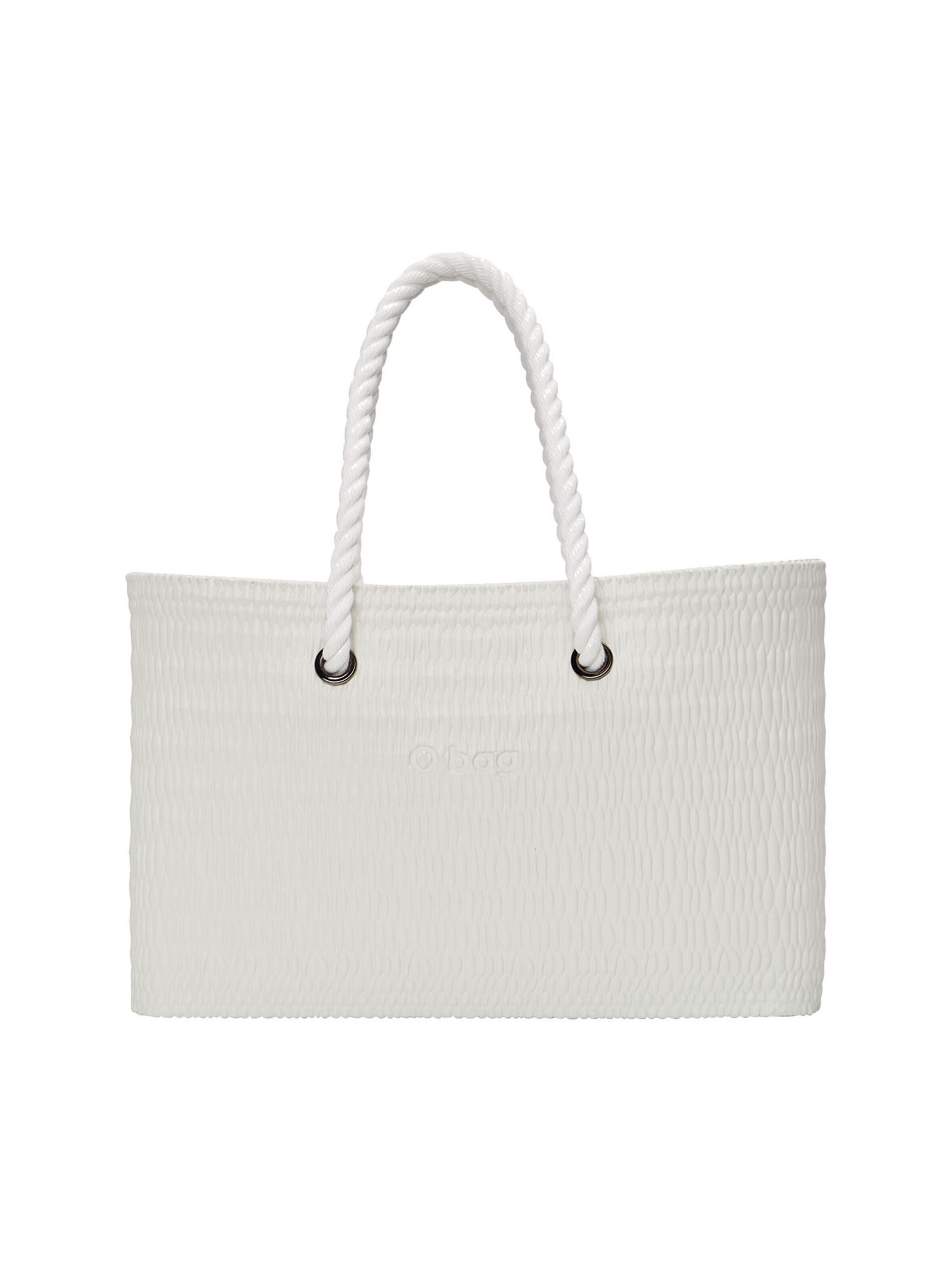 O bag Shopper in White: front