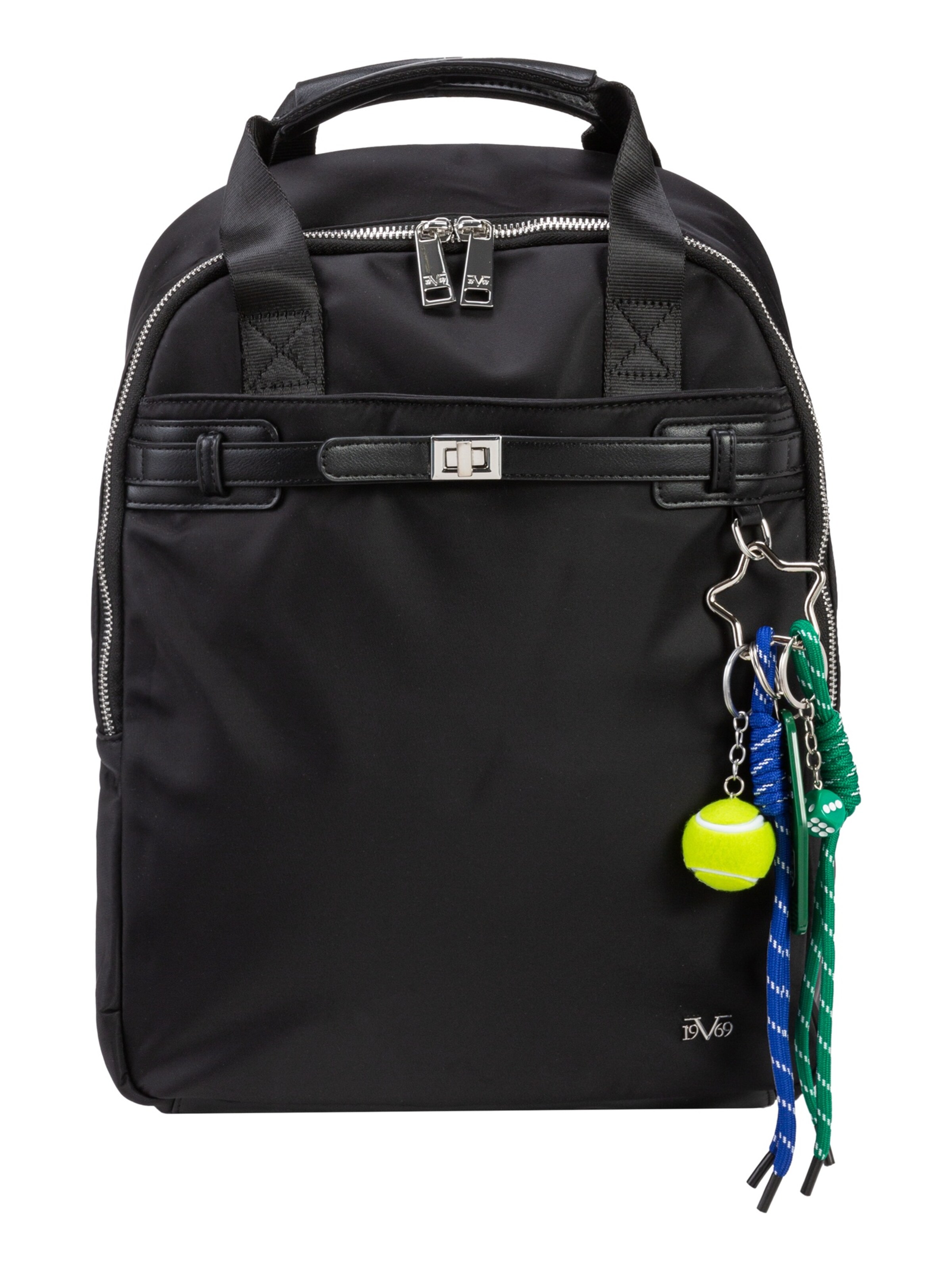 19V69 ITALIA Backpack 'Latina' in Black: front