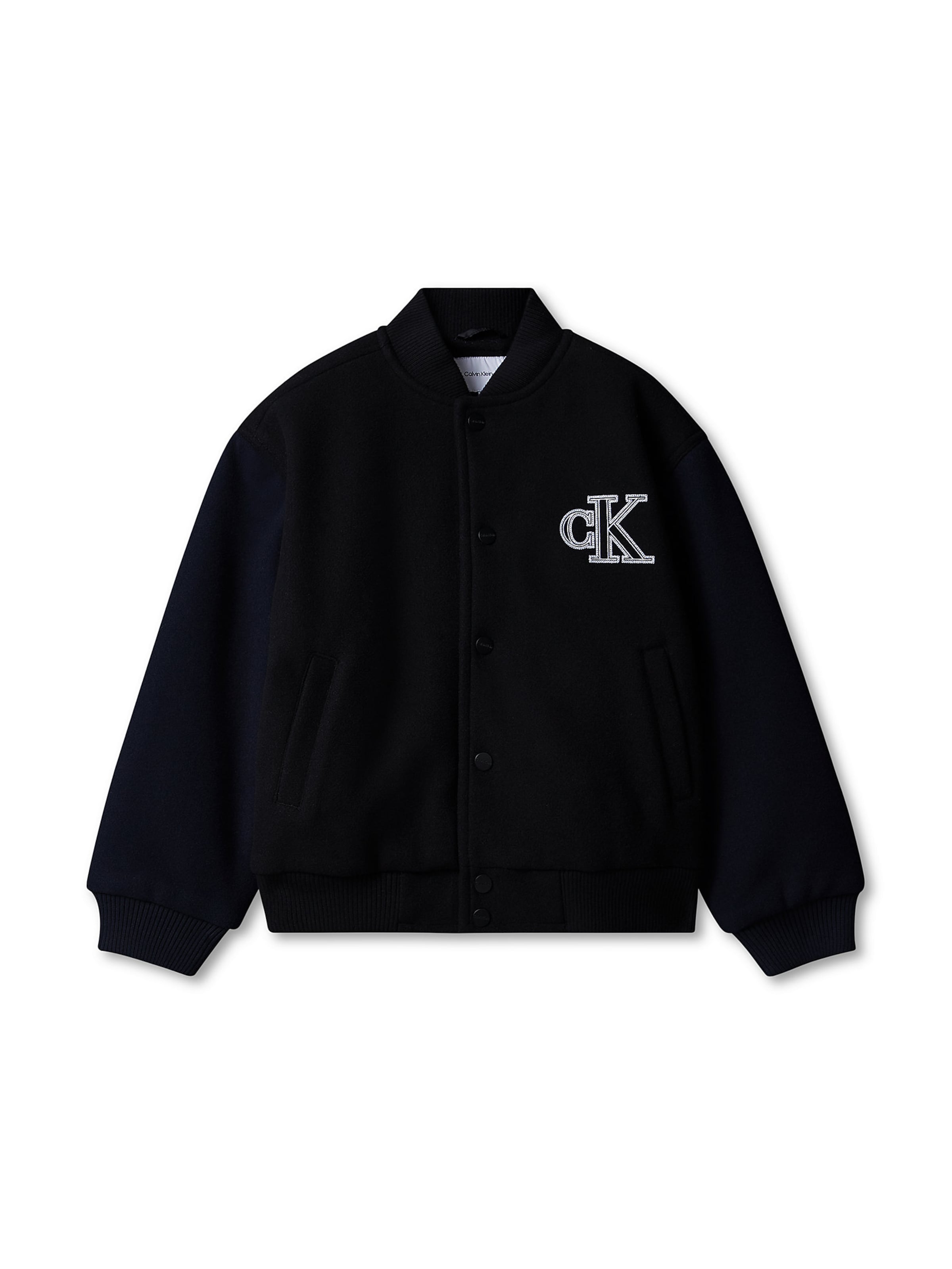 Calvin Klein Jeans Regular Jacke in Schwarz: Vorderseite