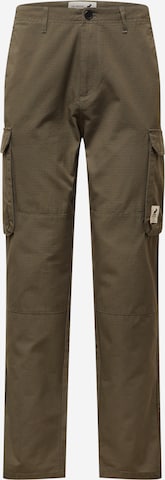 Fat Moose Regular Cargo Pants 'Tap' in Green: front