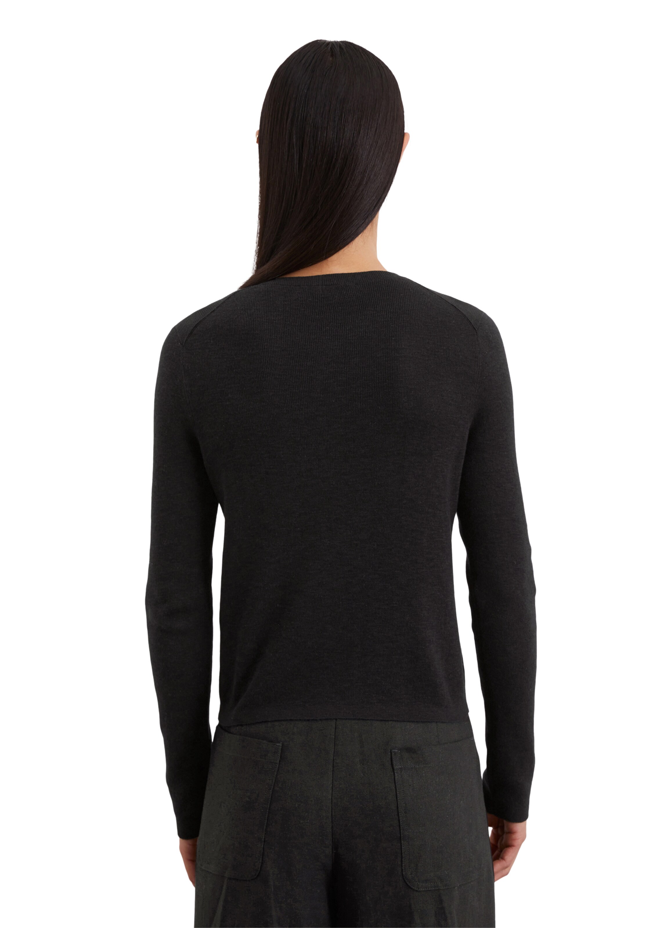 Marc O'Polo Gebreid vest in Zwart