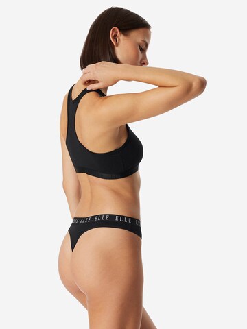 ELLE Tanga ' Thong - ELLE LOGO ' in Schwarz