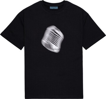 EMBLEMM Shirt 'Blurred Mic' in Schwarz: Vorderseite